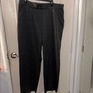 Womens Gray Plaid Pants